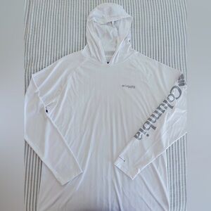 Columbia White Hooded Sun Shirt ☀️